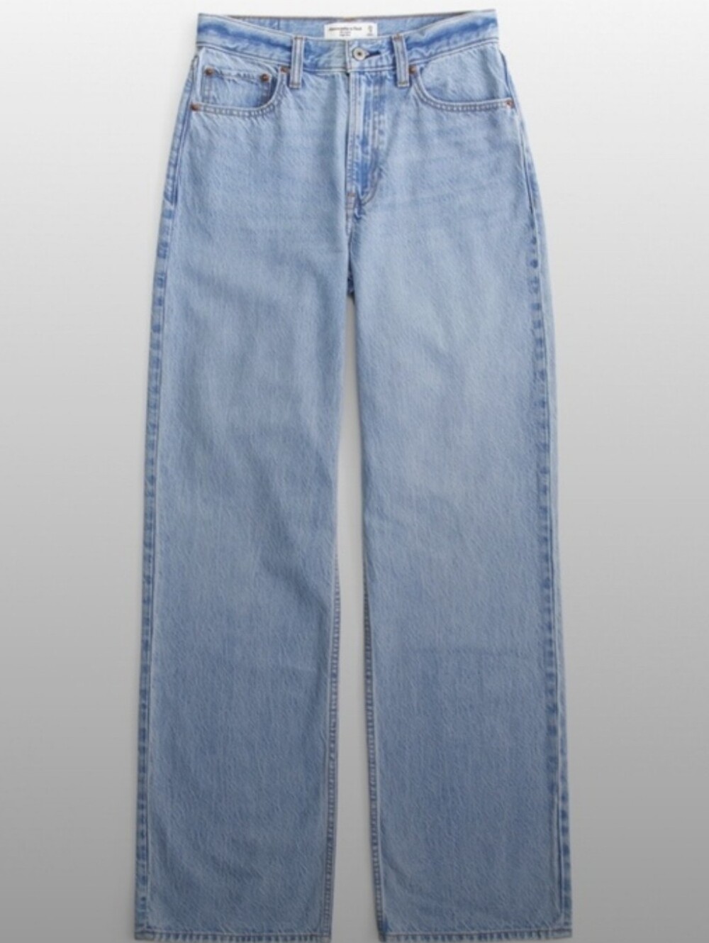 Abercrombie Jeans Loose High Rise 27 4 Extra Long Tall Light Wash
